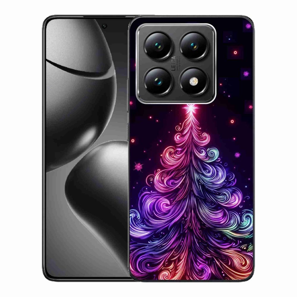 Gélový kryt mmCase na Xiaomi 14T - neónový vianočný stromček 1