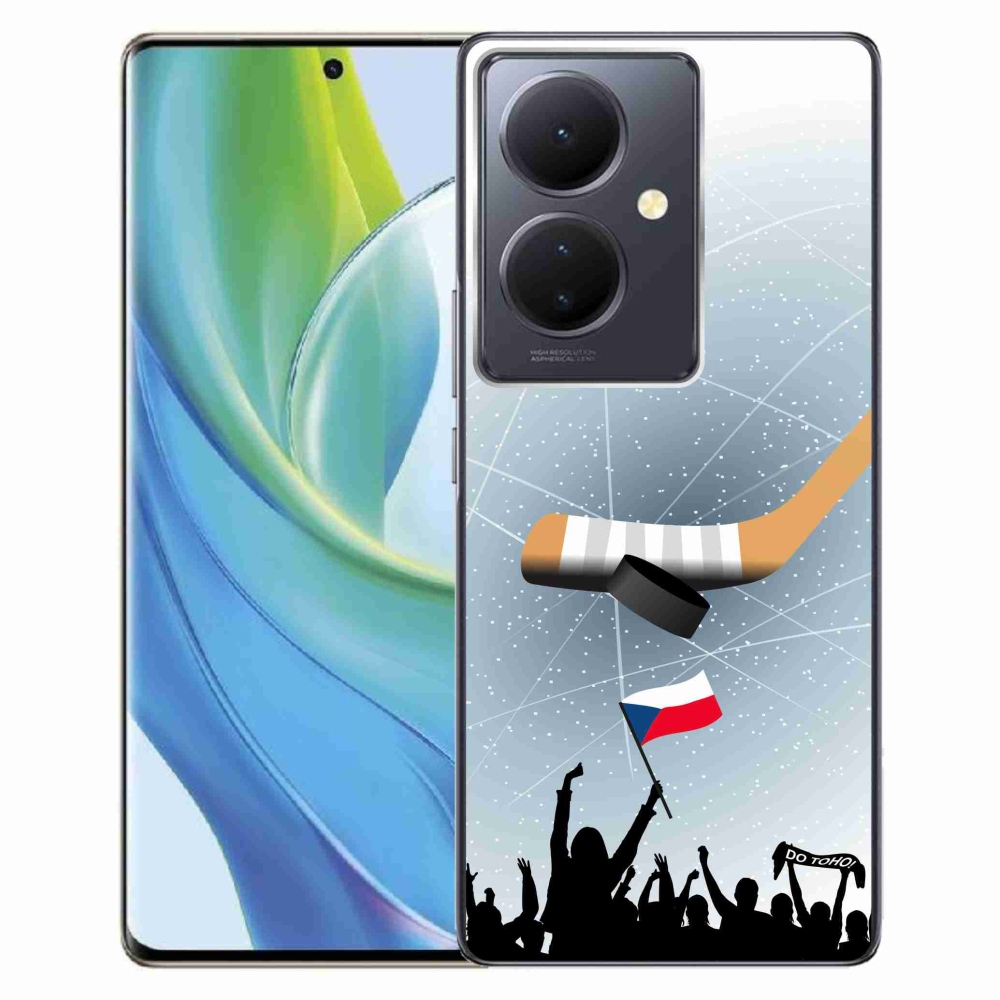 Gélový kryt mmCase na Vivo V29 Lite 5G - fanúšikovia hokeja