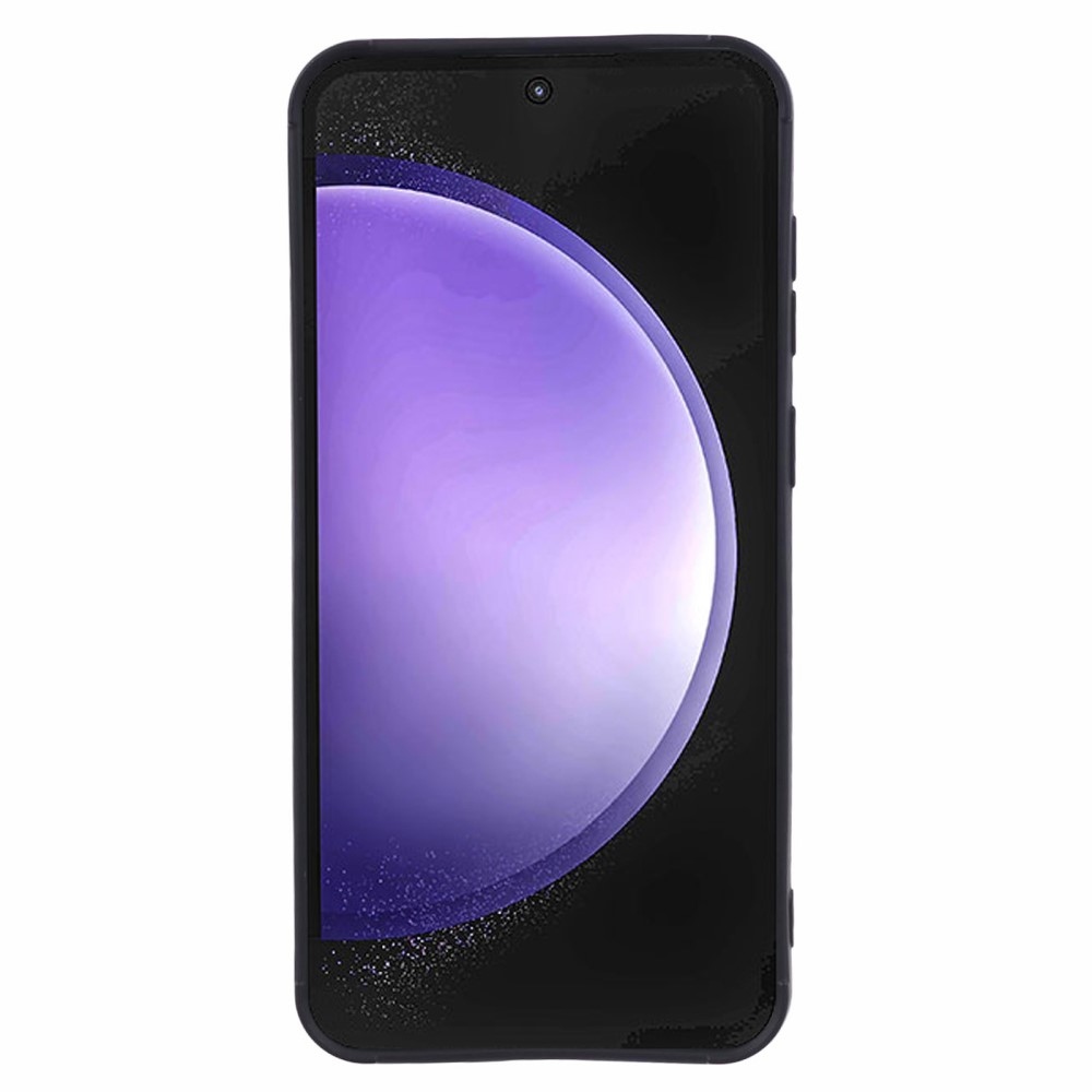 Grid odolný gélový obal na Samsung Galaxy S23 FE - čierny