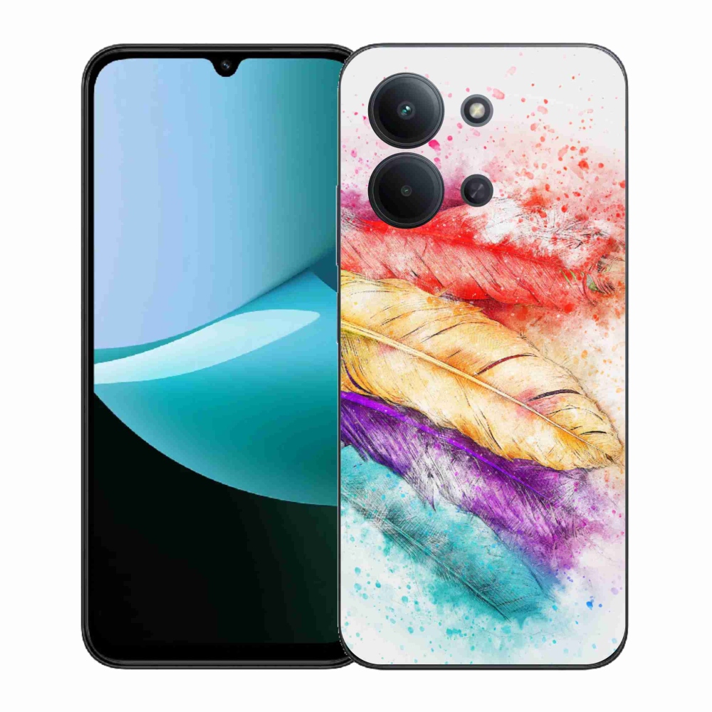 Gélový kryt mmCase na Xiaomi Redmi 15C 4G (171mm)/Poco C85 4G (171mm) - farebné perie