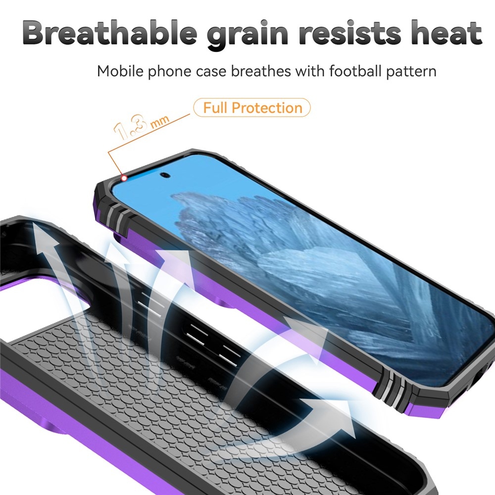 Slide odolný kryt na Google Pixel 10 Pro/Pixel 10/9 Pro/9 - fialový