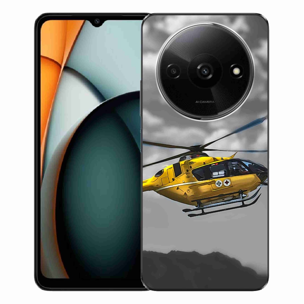 Gélový kryt mmCase na Xiaomi Redmi A3 - žltá helikoptéra