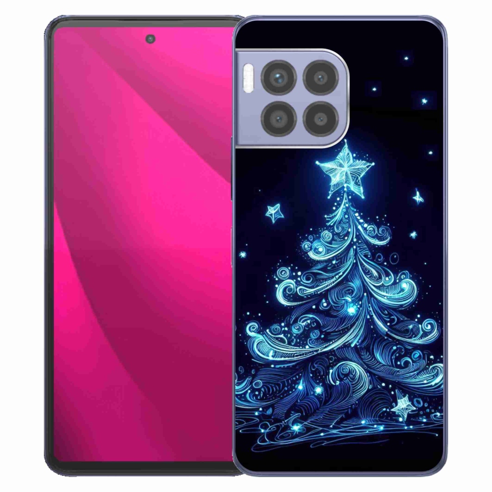 Gélový kryt mmCase na T-Mobile T Phone 2 Pro - neónový vianočný stromček 4