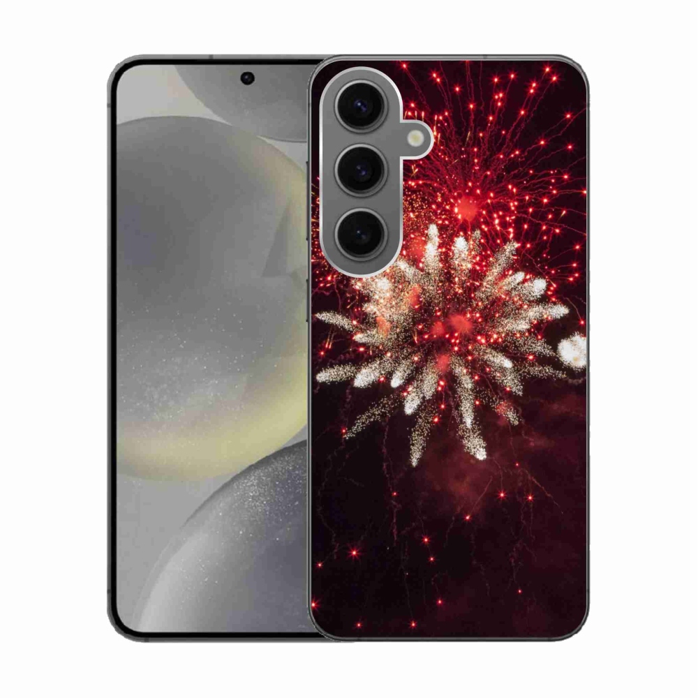 Gélový kryt mmCase na Samsung Galaxy S24 - ohňostroj