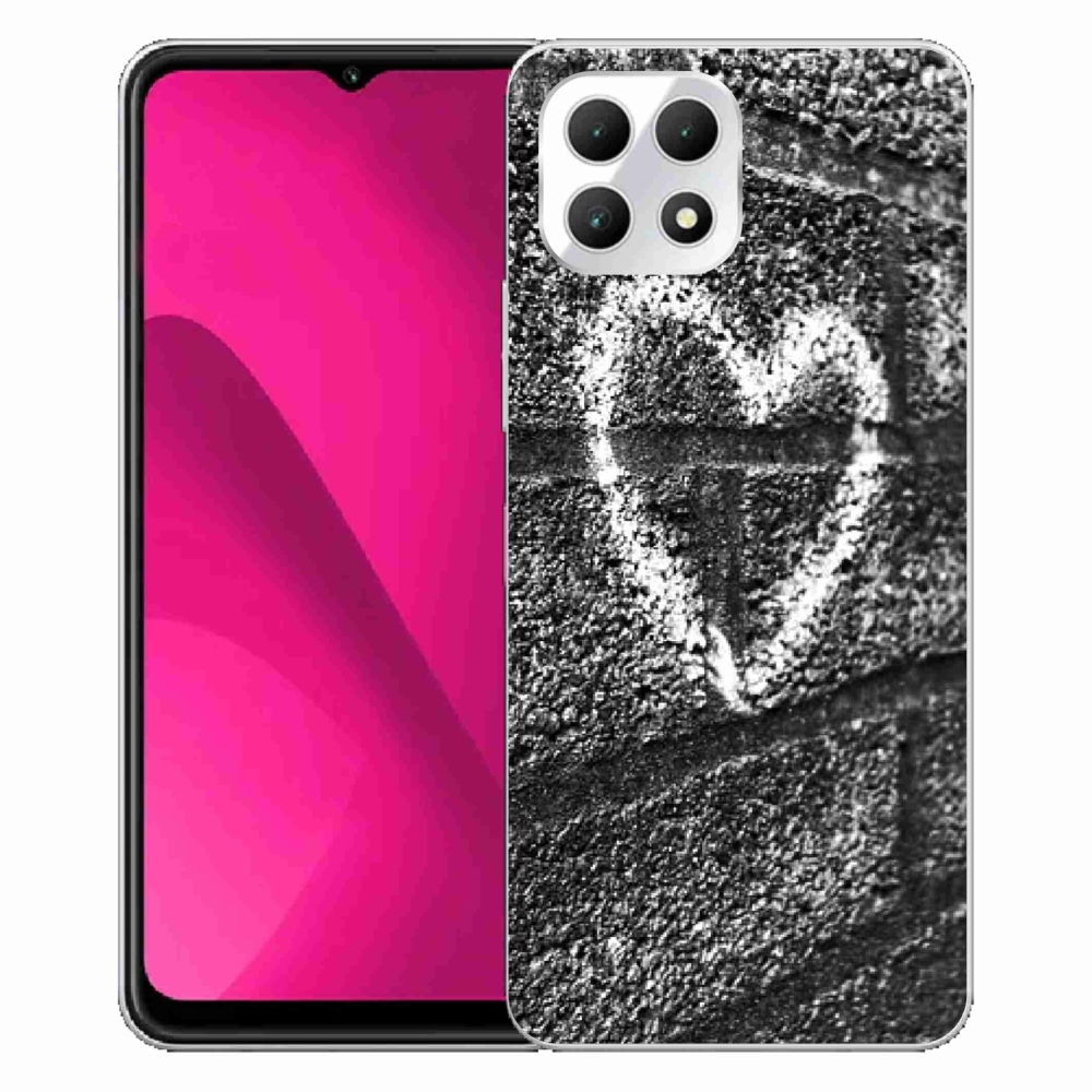 Gélový kryt mmCase na T-Mobile T Phone 2 - srdce na stene