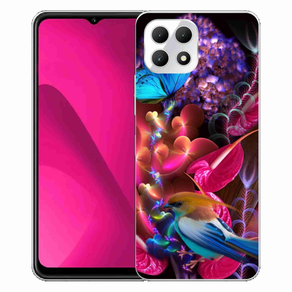 Gélový kryt mmCase na T-Mobile T Phone 2 - farebné kvety