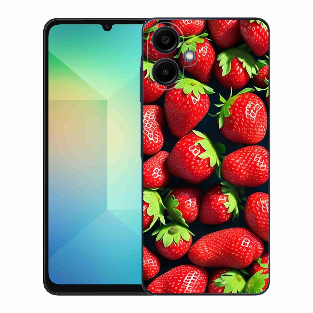 Gélový kryt mmCase na Samsung Galaxy A06 4G - jahody
