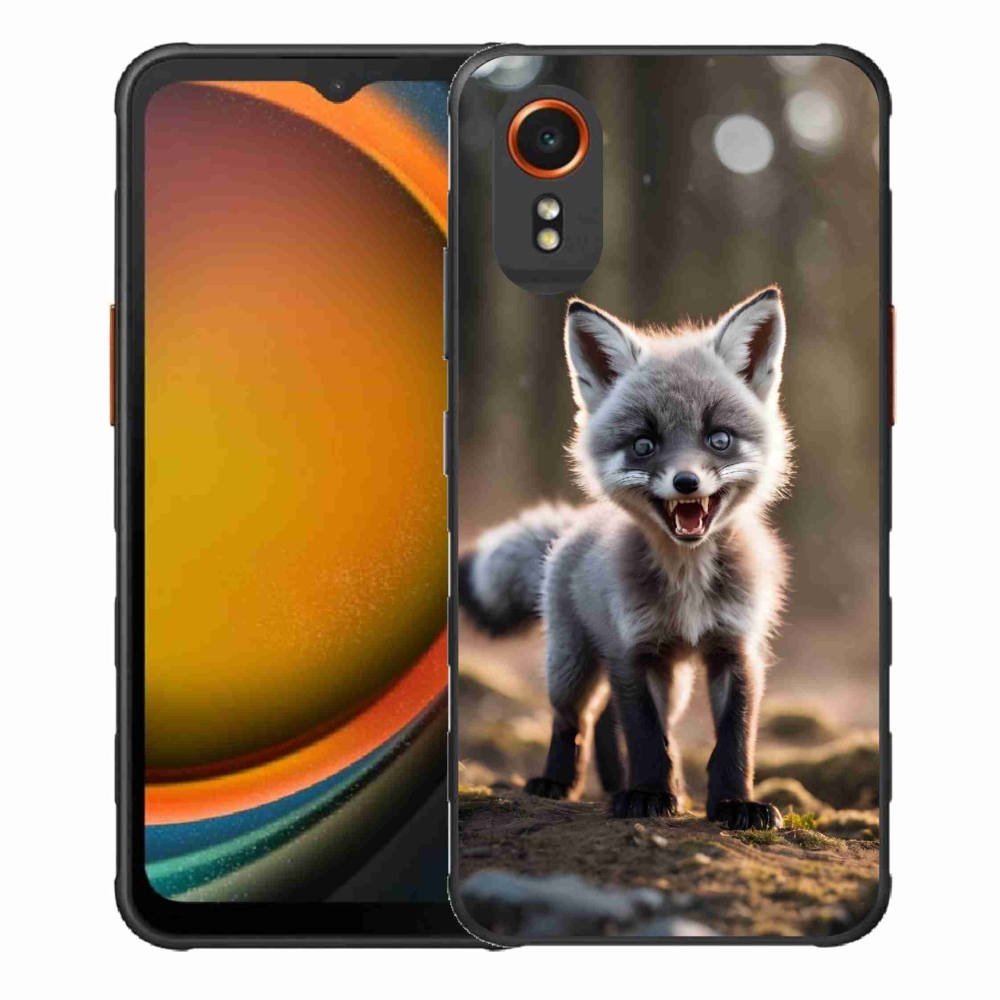 Gélový kryt mmCase na Samsung Galaxy Xcover 7 - rozzúrená líška