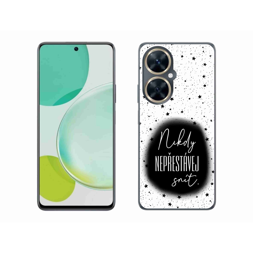 Gélový kryt mmCase na Huawei Nova 11i - citát 1 čiernobiele pozadie