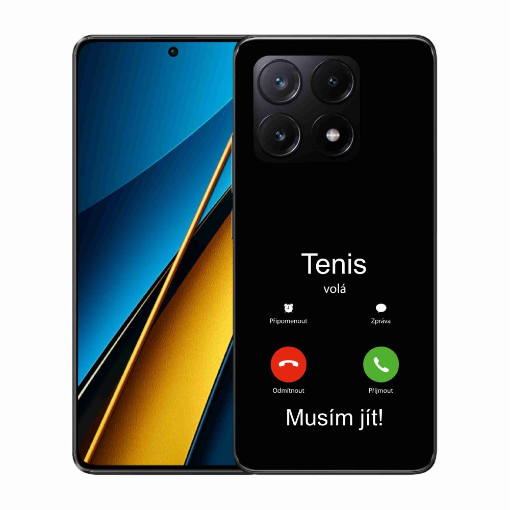 Gélový kryt mmCase na Xiaomi Poco X6 Pro 5G - tenis volá čierne pozadie