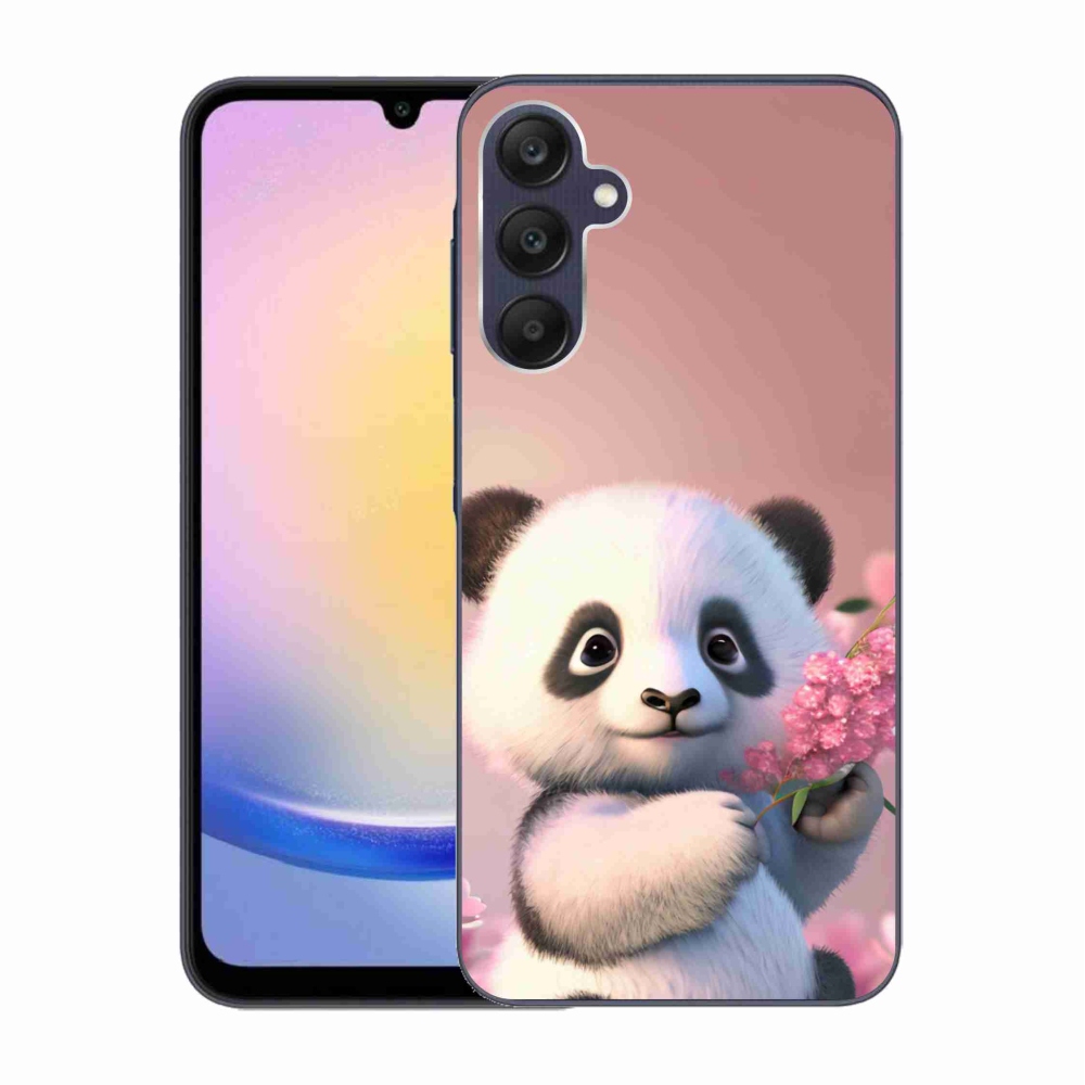 Gélový kryt mmCase na Samsung Galaxy A25 5G - roztomilá panda