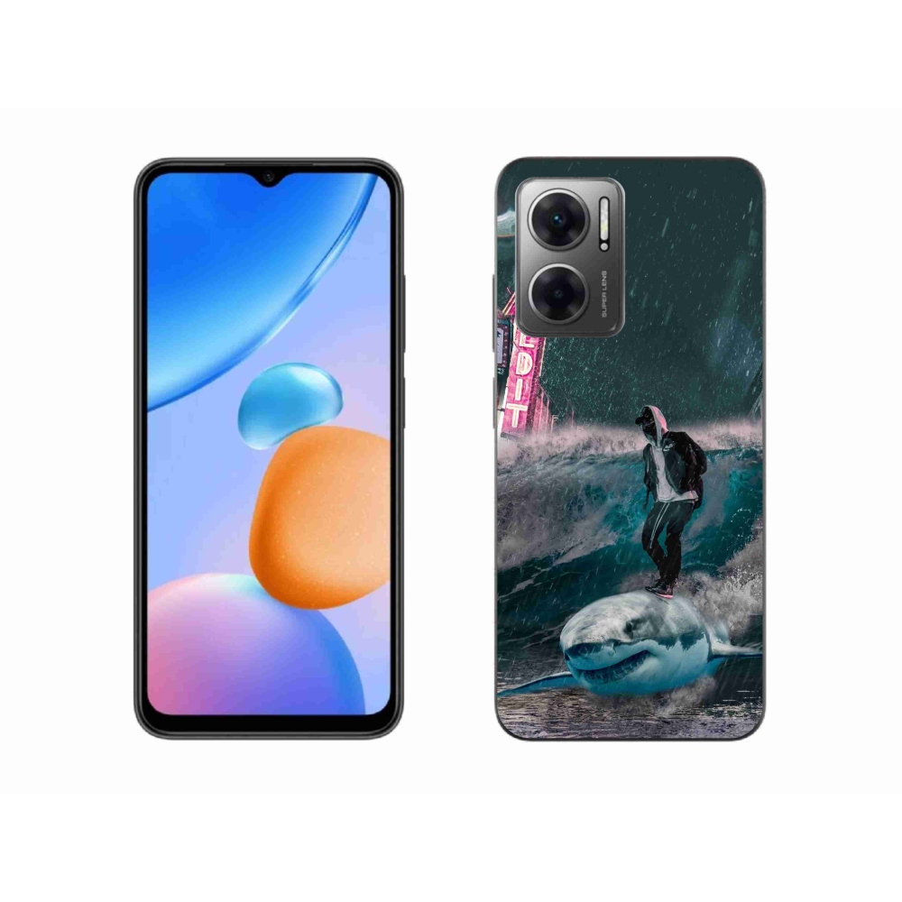 Gélový kryt mmCase na Xiaomi Redmi 10 5G - žralok