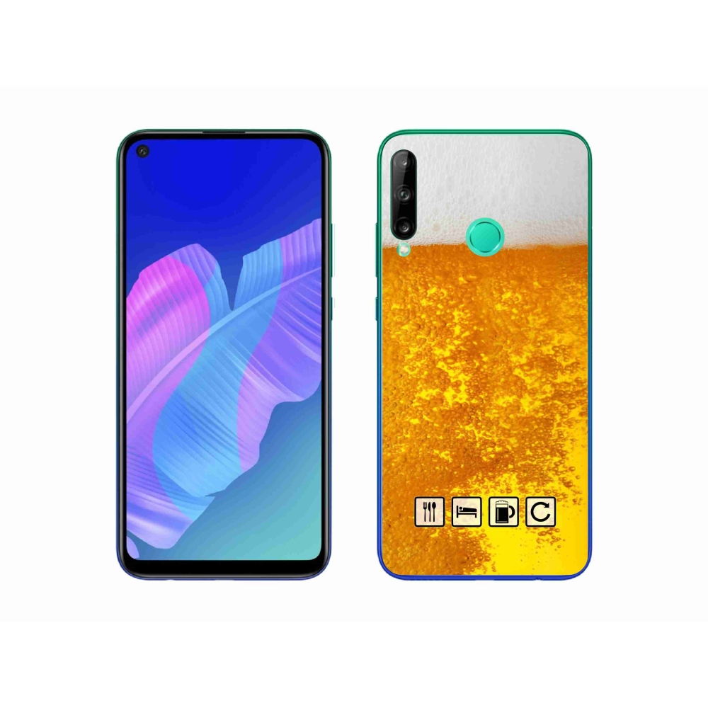 Gélový kryt mmCase na Huawei P40 Lite E - pivný motív 3