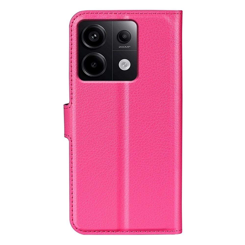 Litchi knižkové púzdro na Xiaomi Redmi Note 13 Pro 5G/Poco X6 5G - rose