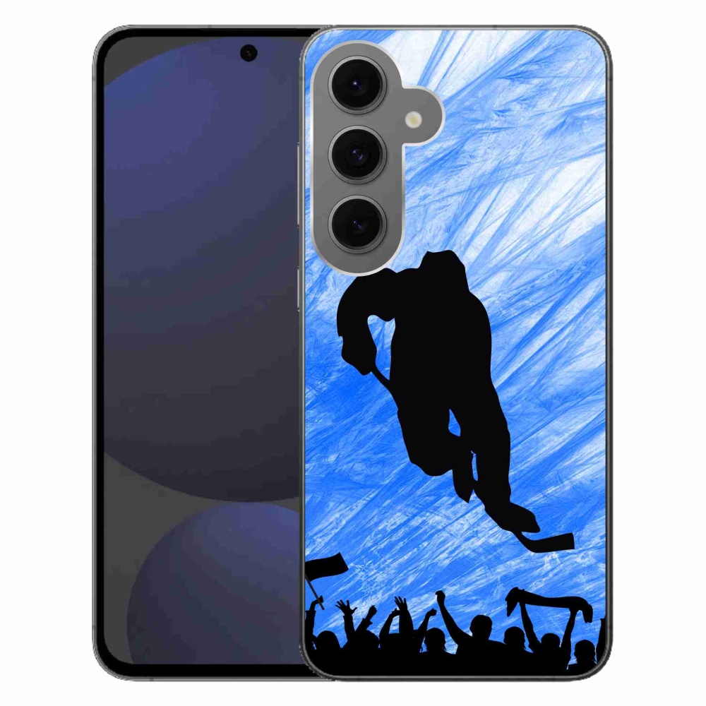 Gélový kryt mmCase na Samsung Galaxy S24 FE - hokejový hráč