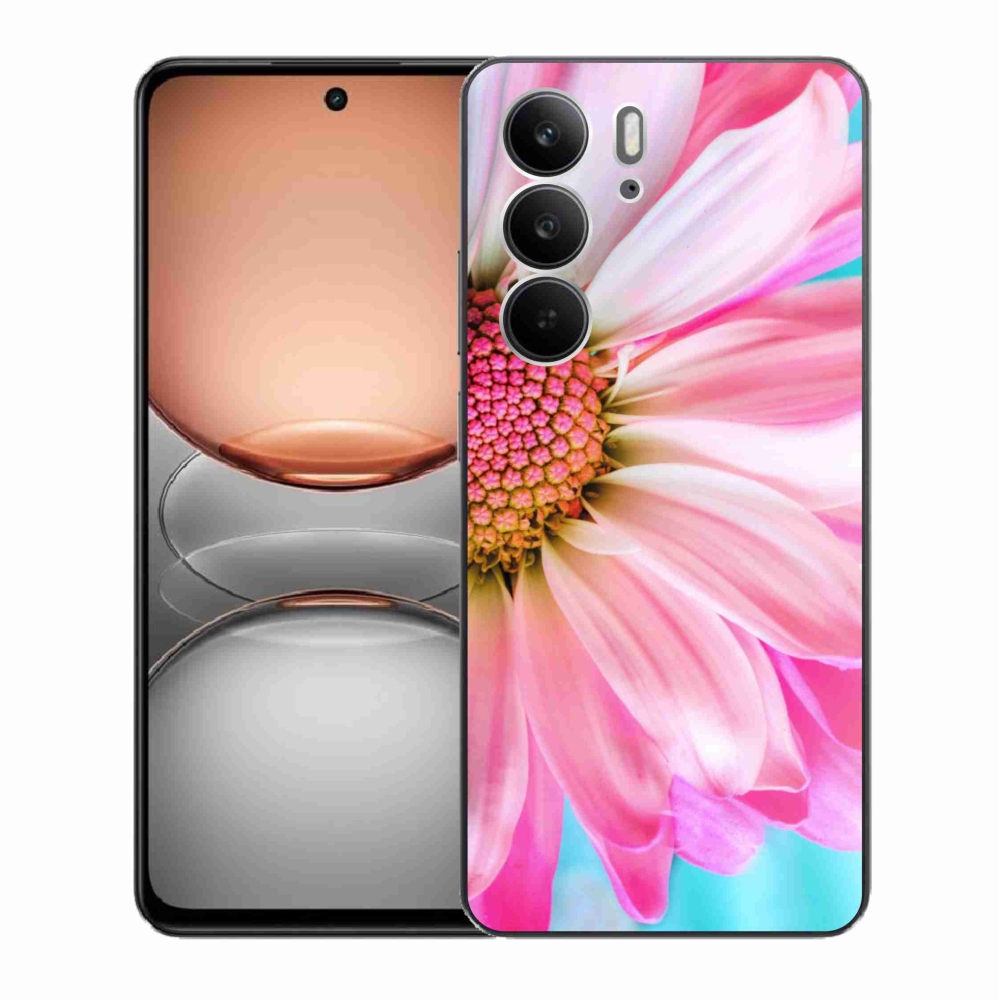 Gélový kryt mmCase na Realme C75 - ružová kvetina