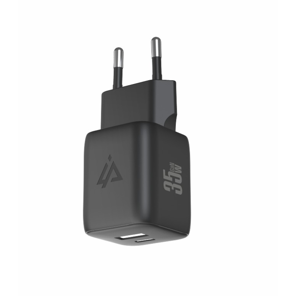 iPEAX GaN Sieťová nabíjačka 35 W, 1x USB-C a 1x USB-A - čierna