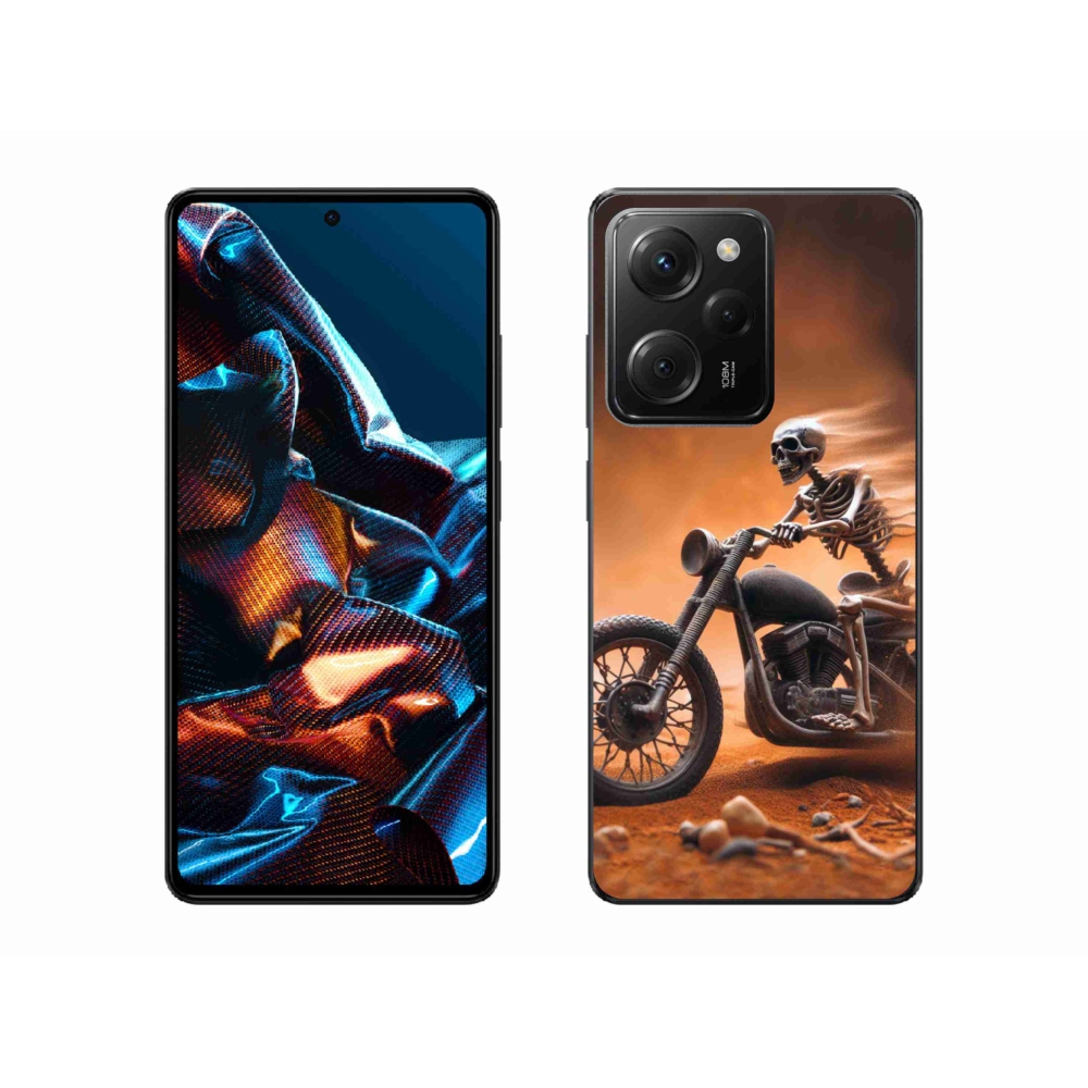 Gélový kryt mmCase na Xiaomi Poco X5 Pro 5G - kostra na motorke