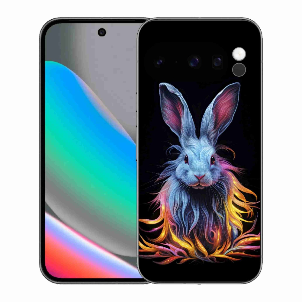 Gélový kryt mmCase na Google Pixel 10 Pro - abstraktný zajac
