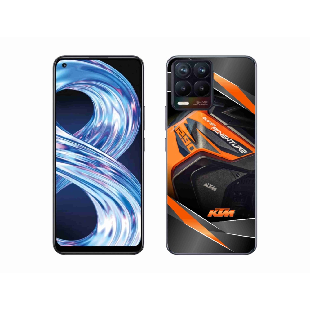 Gélový kryt mmCase na Realme 8 Pro - motorka ktm