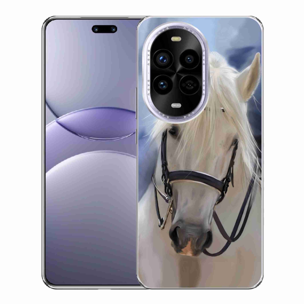Gélový kryt mmCase na Huawei Nova 13 Pro 5G - biely kôň