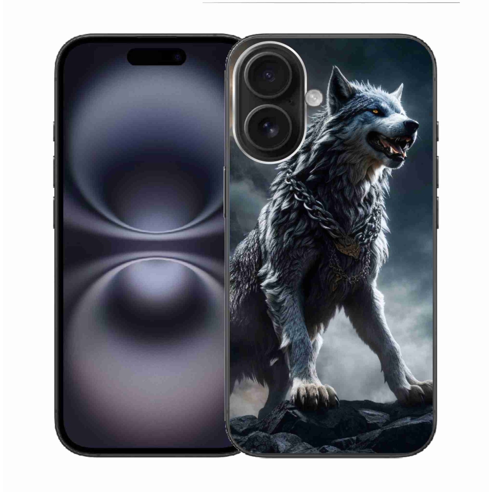 Gélový kryt mmCase na iPhone 16 - vlk 1