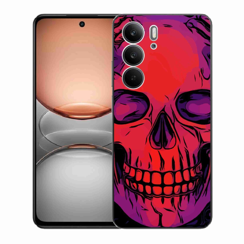 Gélový kryt mmCase na Realme C75 - lebka