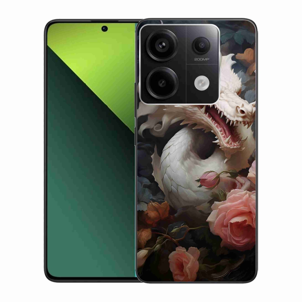 Gélový kryt mmCase na Xiaomi Redmi Note 13 Pro 5G/Poco X6 5G - biely drak