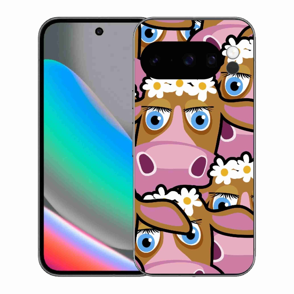 Gélový kryt mmCase na Google Pixel 10 Pro - kreslené kravičky