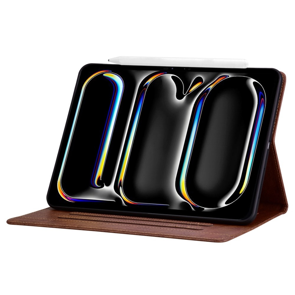 Business zatváracie púzdro na tablet iPad Air 13 (2024)/(2025) - hnedé