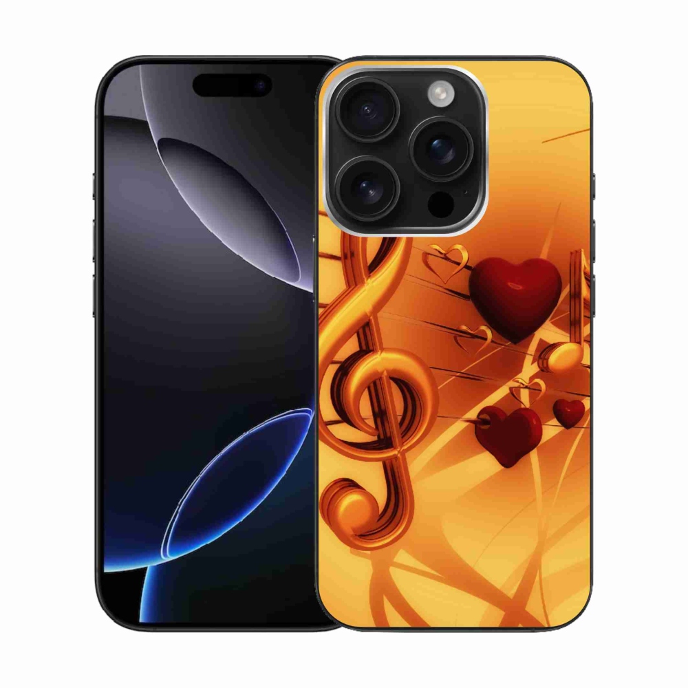 Gélový kryt mmCase na iPhone 16 Pro - noty