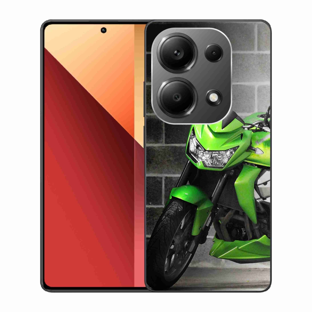 Gélový kryt mmCase na Xiaomi Redmi Note 13 Pro 4G/Poco M6 Pro - zelená motorka