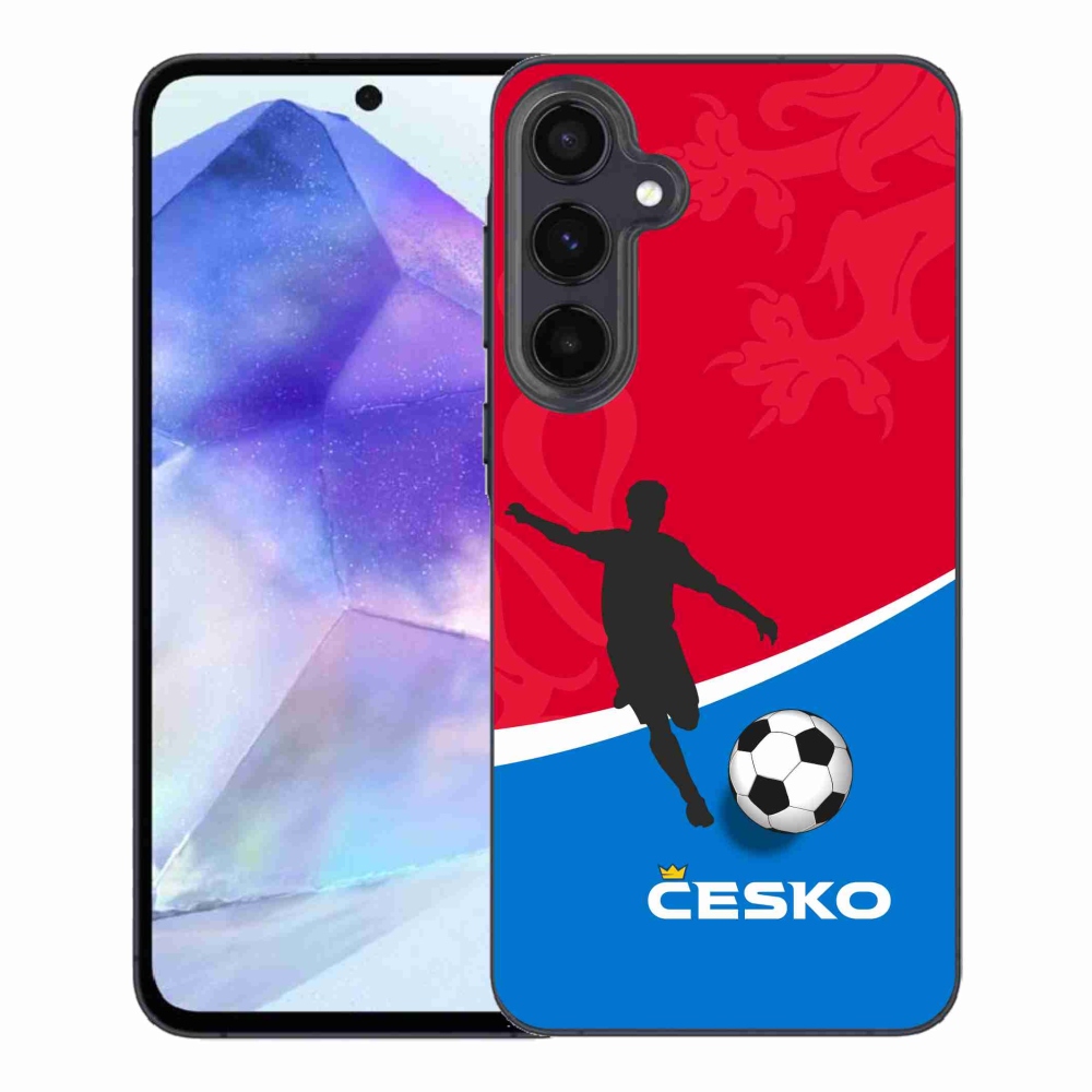 Gélový kryt mmCase na Samsung Galaxy A55 5G - futbal Česko