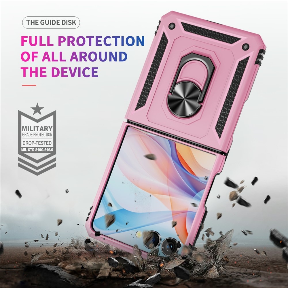 Ring odolný kryt na Samsung Galaxy Z Flip7 5G - ružový