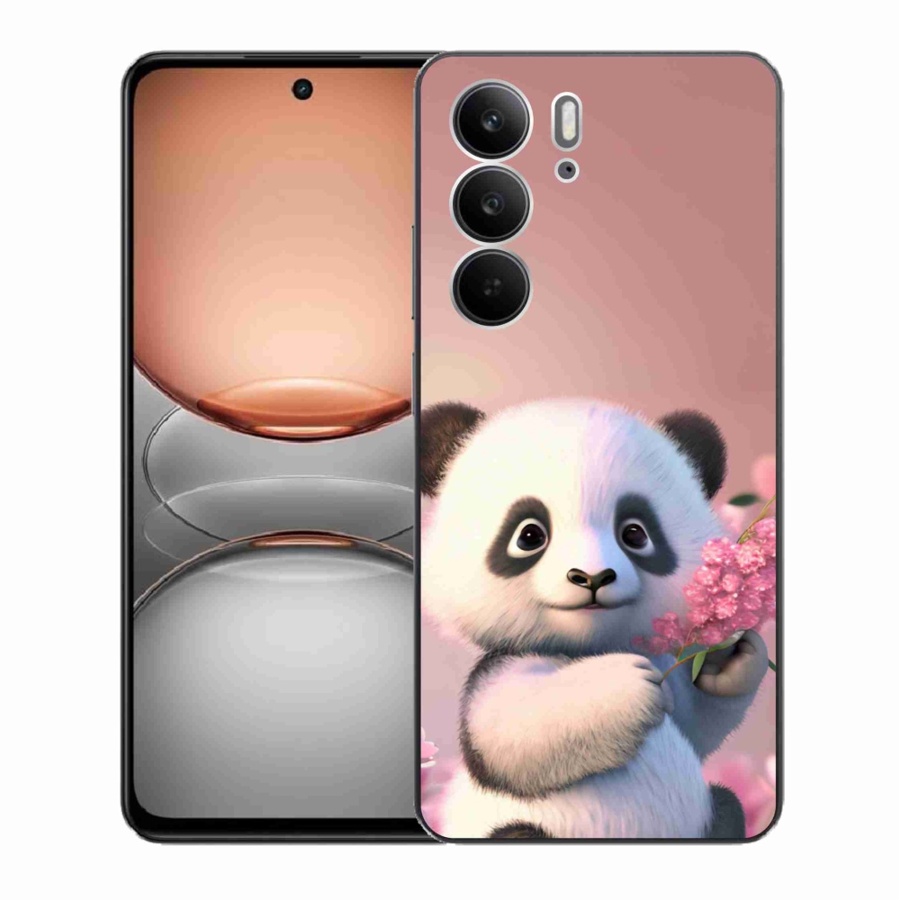 Gélový kryt mmCase na Realme C75 - roztomilá panda