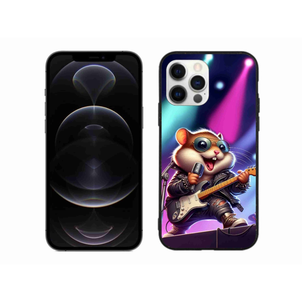 Gélový kryt mmCase na iPhone 12 Pro Max - škrečok rocker