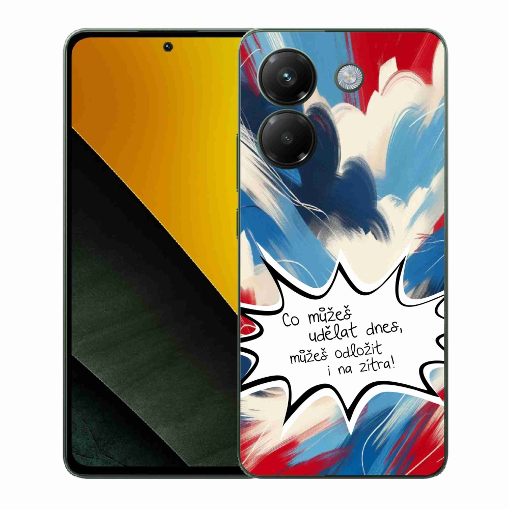 Gélový kryt mmCase na Xiaomi Poco M7 Pro 5G - vtipný text 9 biele pozadie