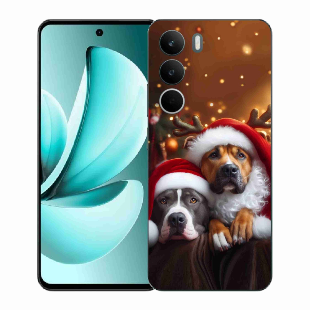 Gélový kryt mmCase na Realme C71 - vianočné psy
