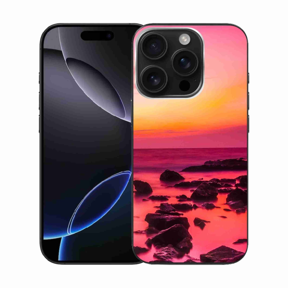 Gélový kryt mmCase na iPhone 16 Pro - more a žiara