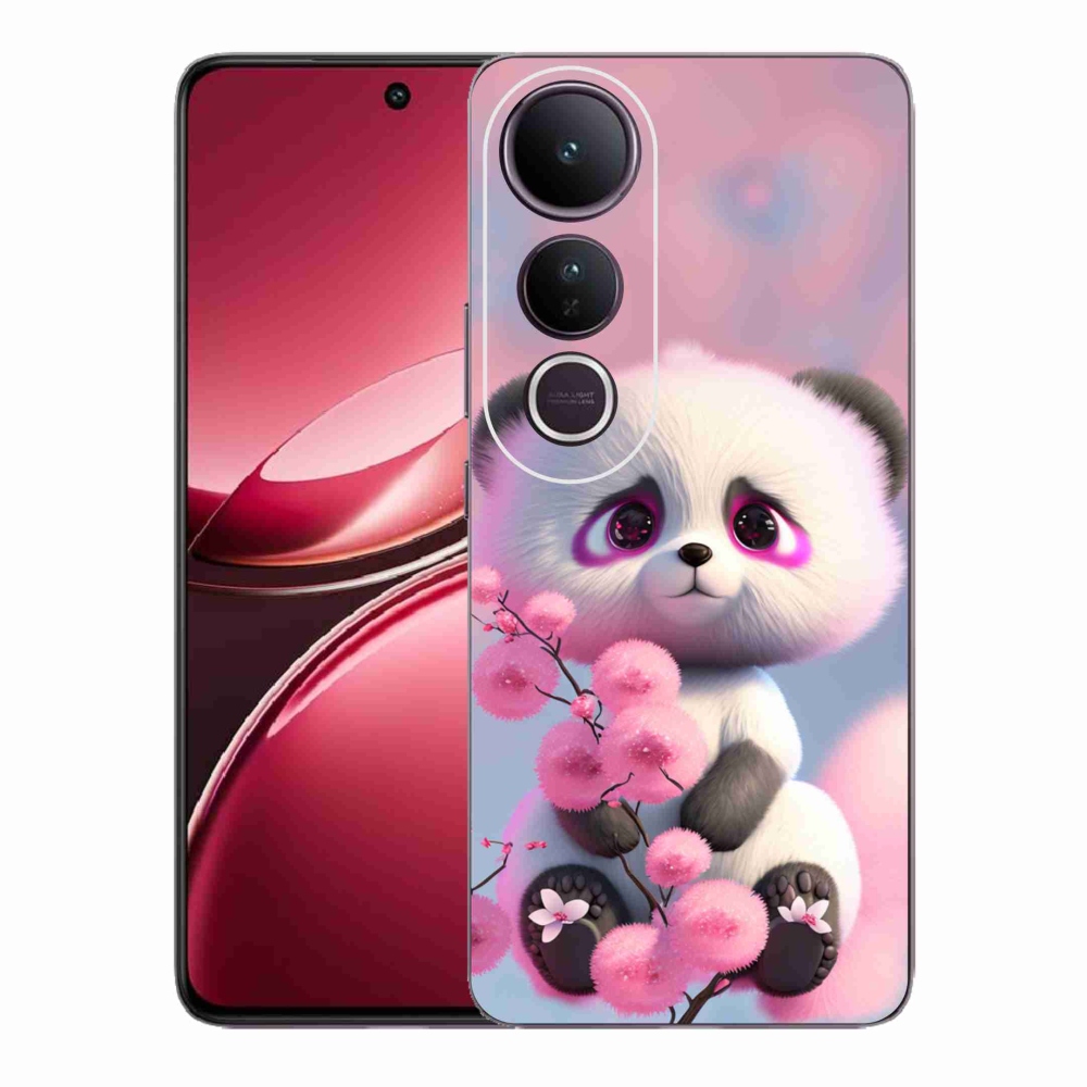 Gélový kryt mmCase na Vivo V50 Lite 4G/5G - roztomilá panda 1