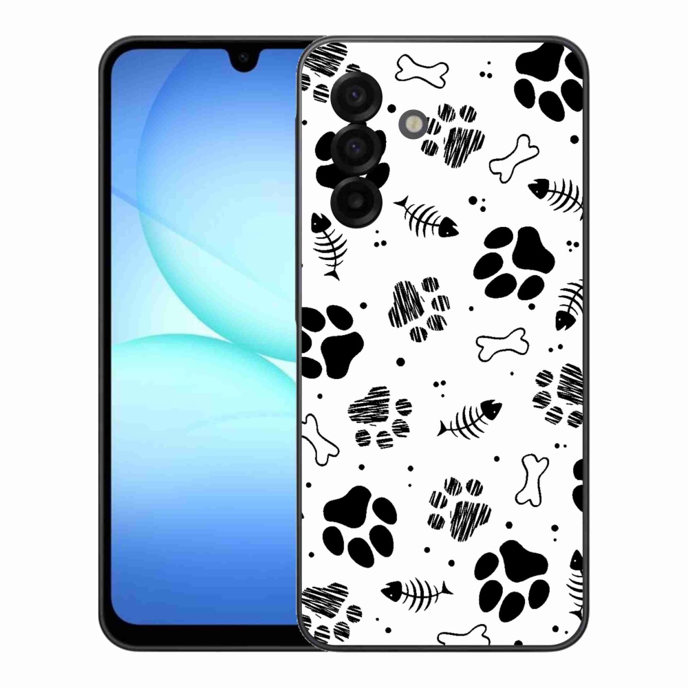 Gélový kryt mmCase na Samsung Galaxy A17 4G/5G - psie labky 1