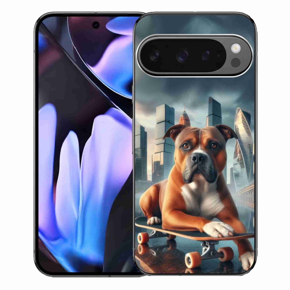 Gélový kryt mmCase na Google Pixel 9 Pro XL - pes na skateboarde