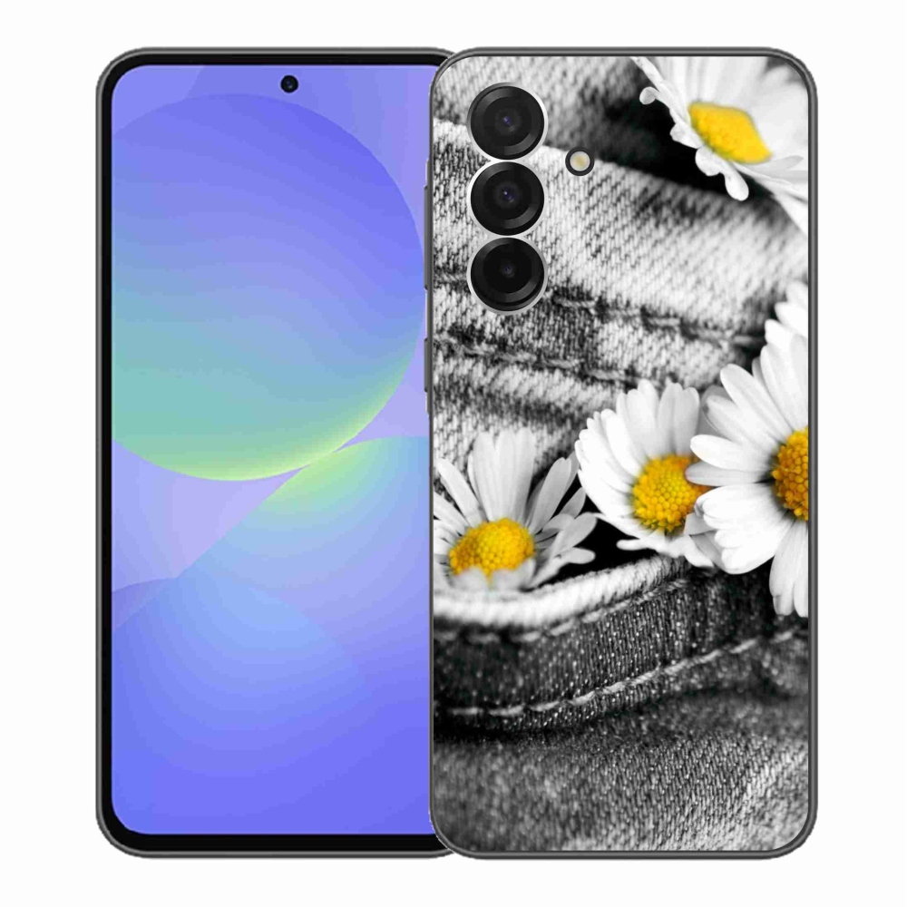 Gélový kryt mmCase na Samsung Galaxy A36 5G - margaréty