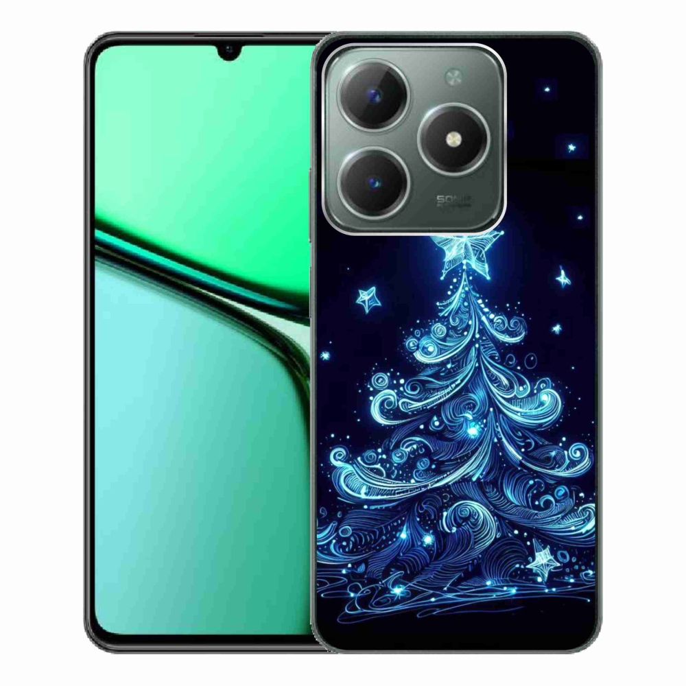 Gélový kryt mmCase na Realme C61 - neónový vianočný stromček 4
