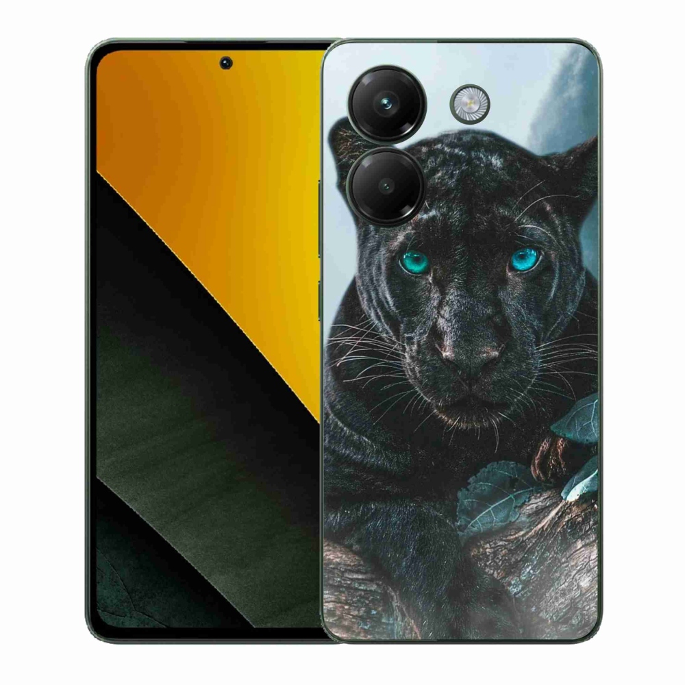 Gélový kryt mmCase na Xiaomi Poco M7 Pro 5G - čierny panter