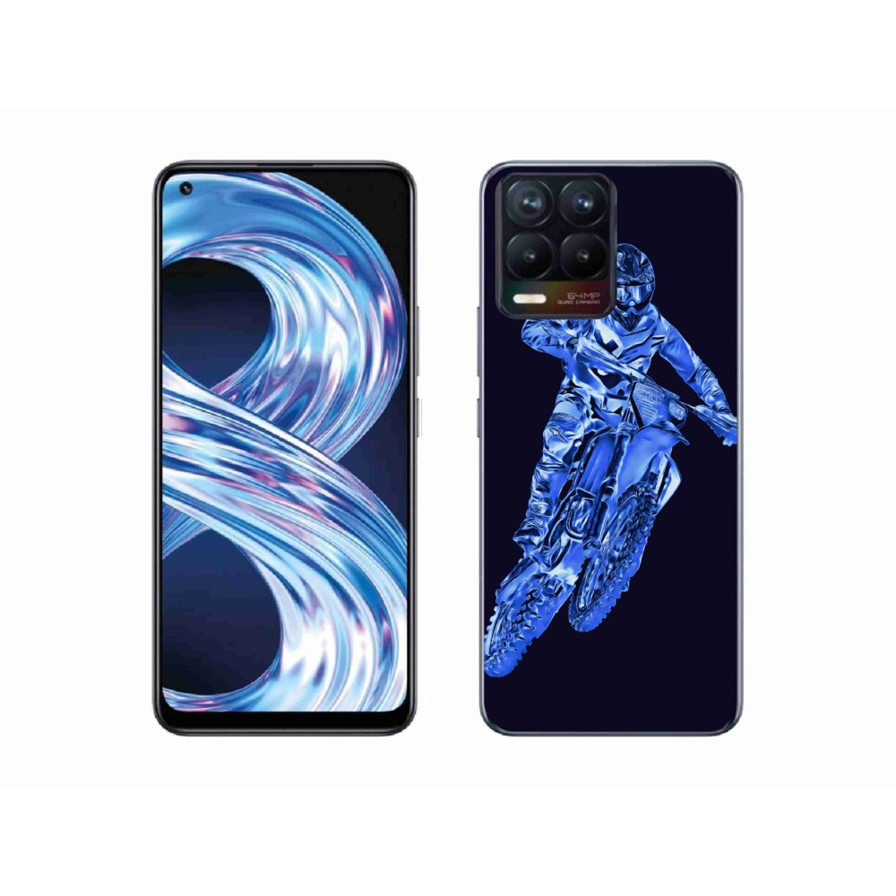 Gélový kryt mmCase na Realme 8 Pro - motocross 1