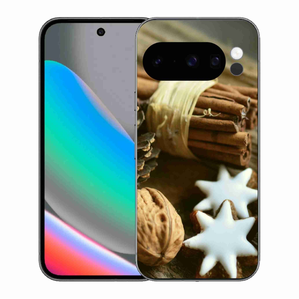 Gélový kryt mmCase na Google Pixel 10 Pro - škorica a perníčky