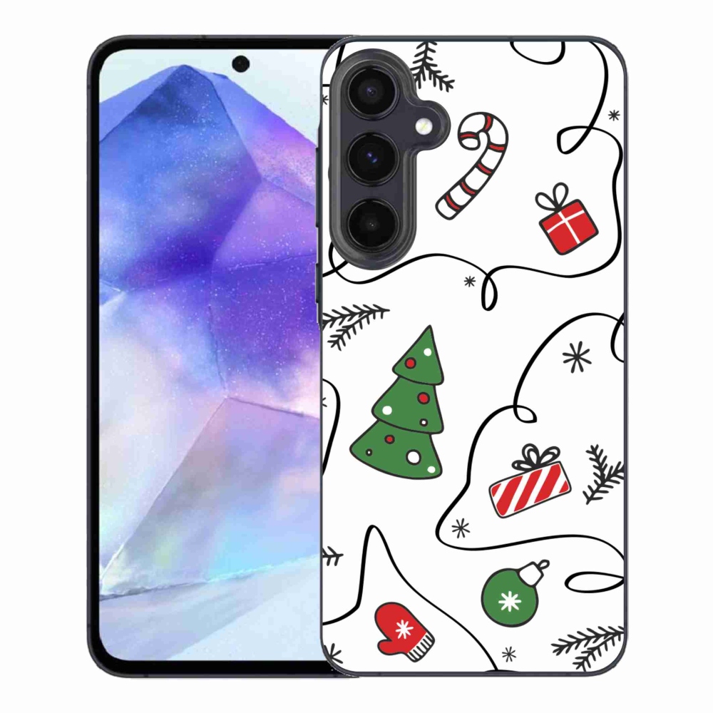 Gélový kryt mmCase na Samsung Galaxy A55 5G - vianočné motívy
