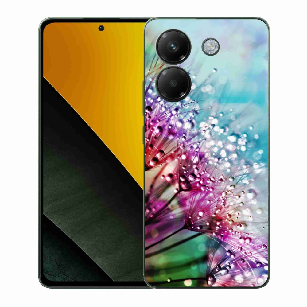 Gélový kryt mmCase na Xiaomi Poco M7 Pro 5G - farebné kvety