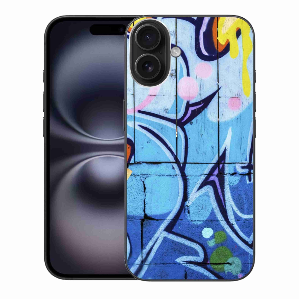 Gélový kryt mmCase na iPhone 16 Plus - graffiti